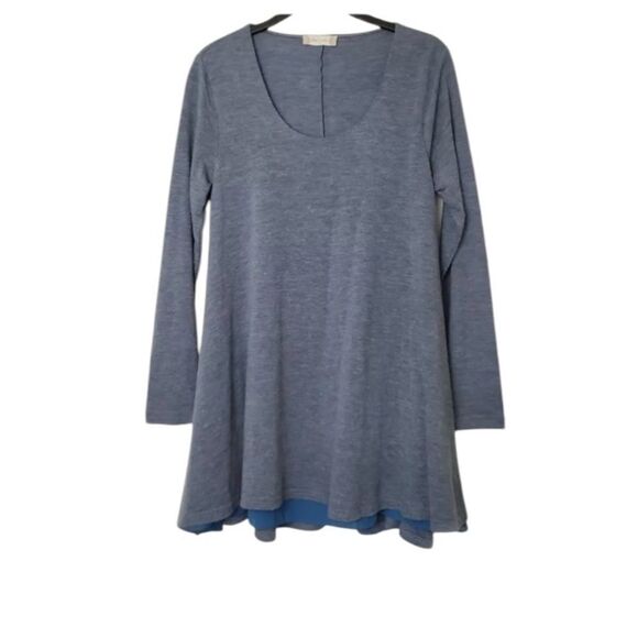 Altar'd State Sweater Dress Womens Size XS Gray Long Sleeve Knit Layered - Picture 2 of 4